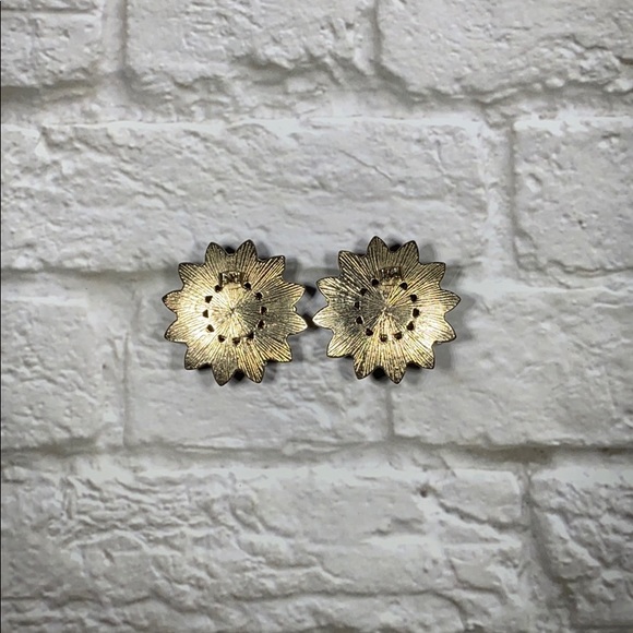 H&M Dark Blue Flower Earrings - Picture 4 of 4